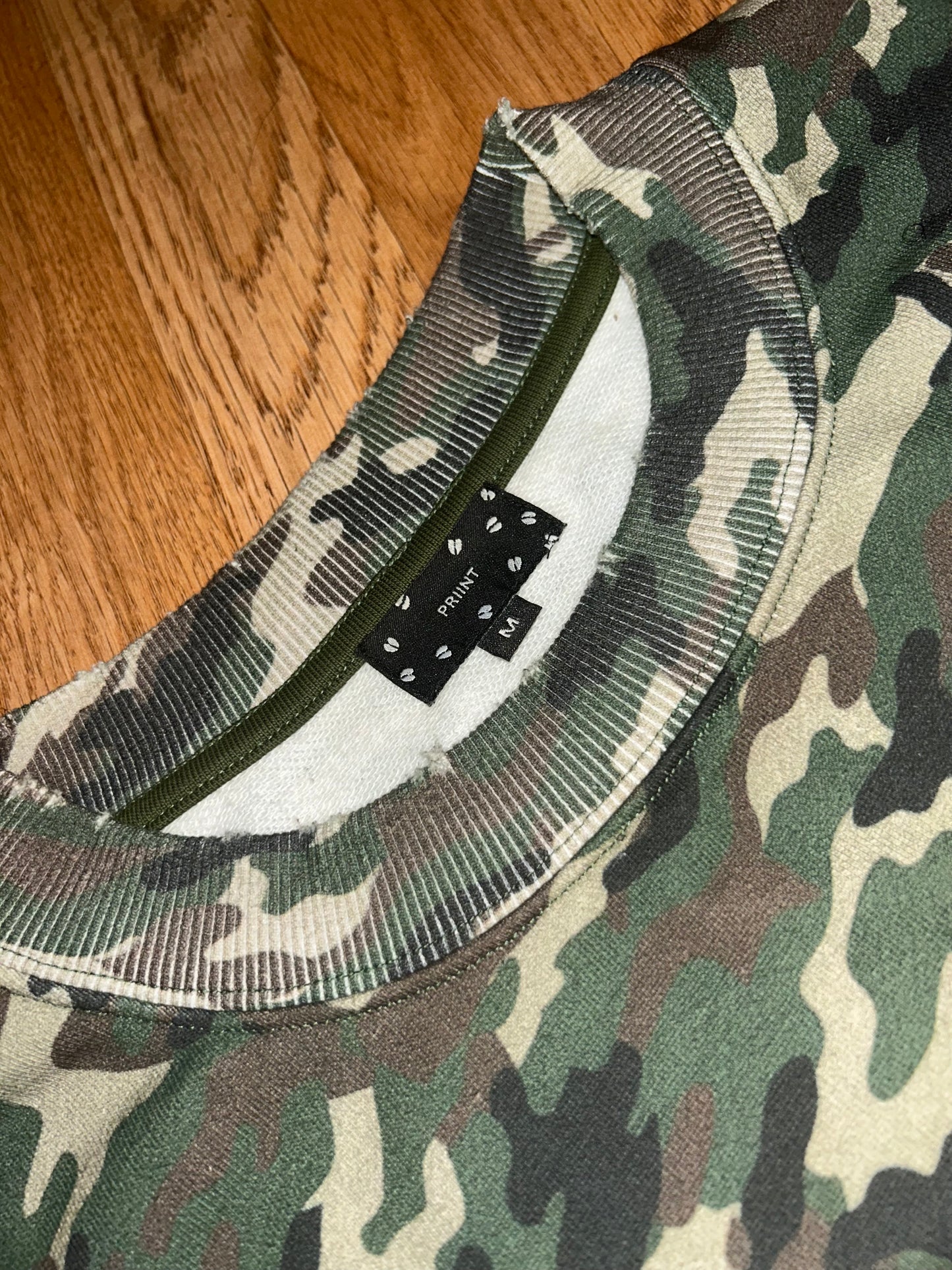 Lil Wayne GOAT Cash Money Army camo shirt “White Sleeves”