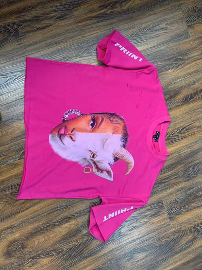 Nicki Minaj GOAT Slightly Cropped Tee by PRIINT