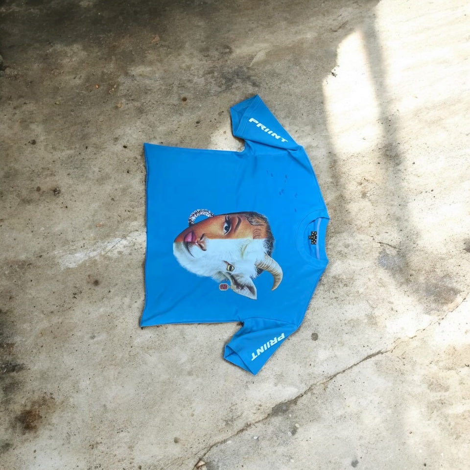 Nicki Minaj GOAT Slightly Cropped Tee by PRIINT