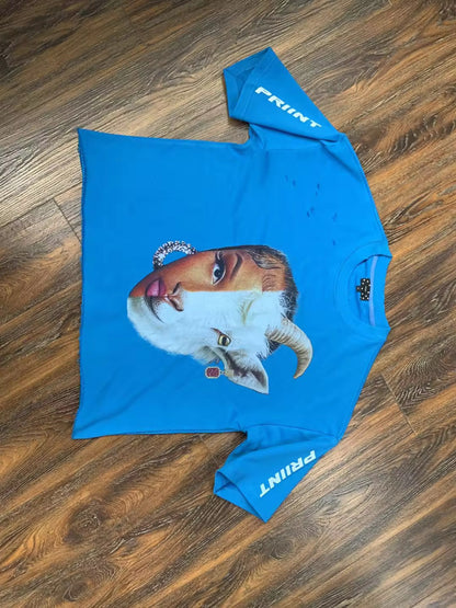 Nicki Minaj GOAT Slightly Cropped Tee by PRIINT